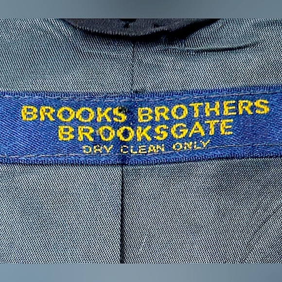 Vintage 70s Brooks Brothers Brooksgate Navy Blue Sport Coat Blazer Size 43 R - Picture 6 of 16